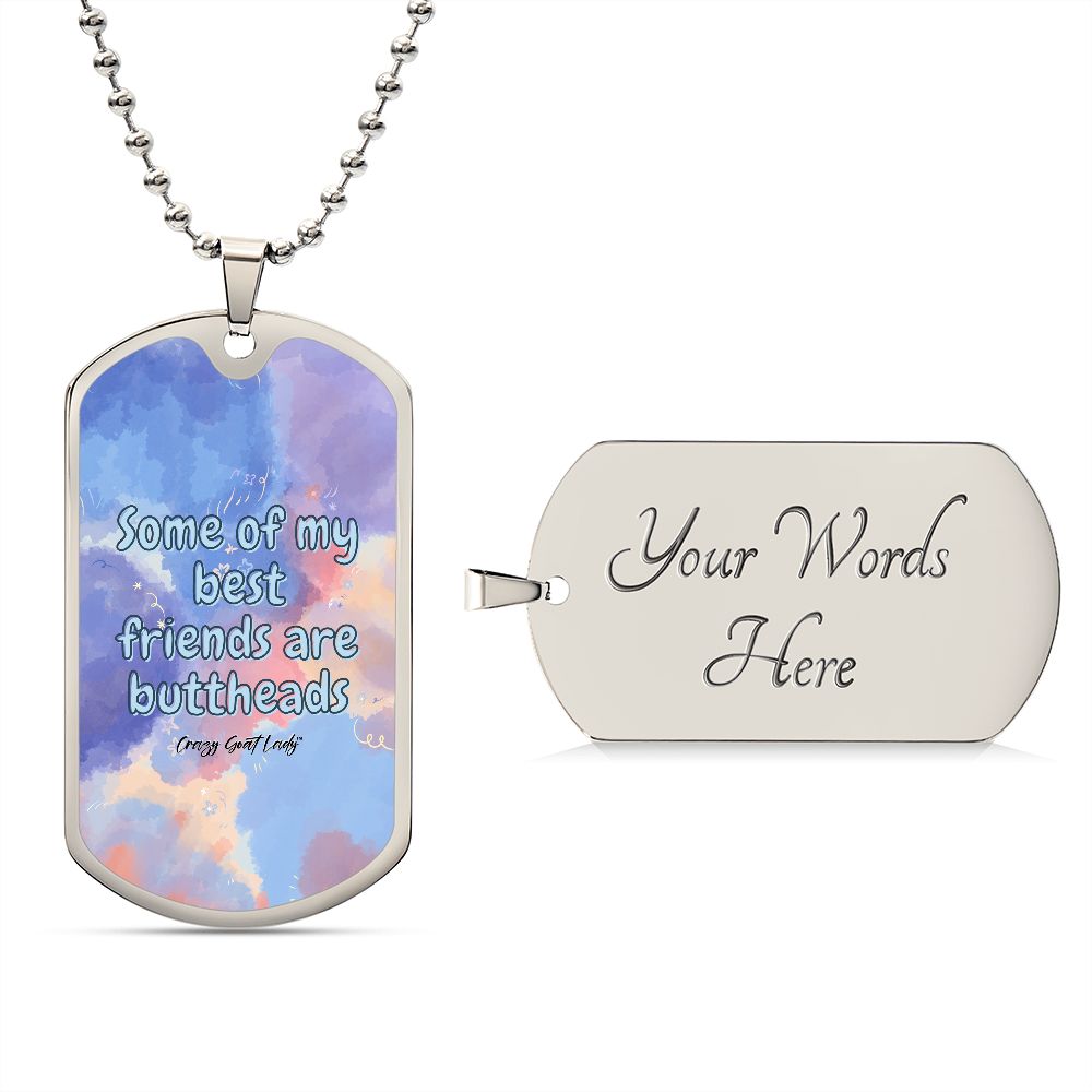 Best friend dog tag and outlet necklace