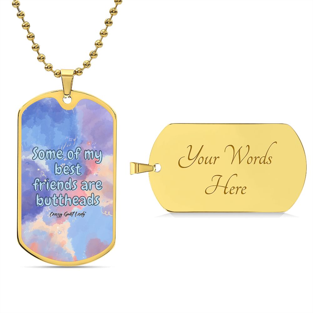 Best Friends Dog Tag Necklace